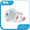 Downlight Đế Nhựa Viền Vàng/Bạc H167