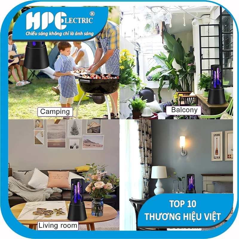 Đèn bắt muỗi H600D den bat muoi h600d 10
