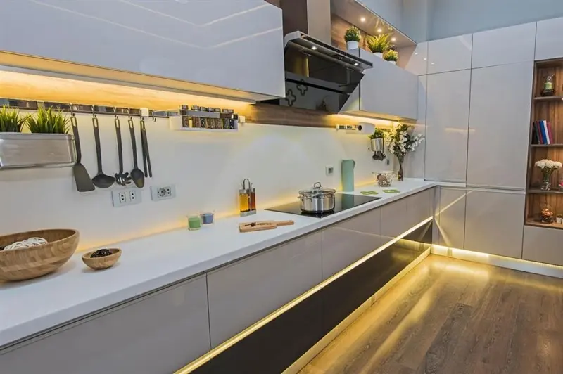 Xu Hướng Lắp Đặt Đèn LED Phòng Bếp Hiện Đại den bep