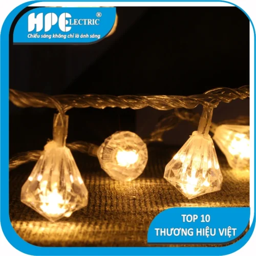 Combo 100 Dây kim cương nháy khiển nút bấm 7M