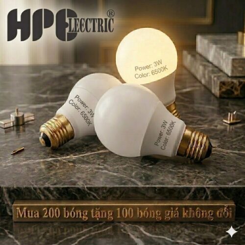 Led bulb kín nước 3w
